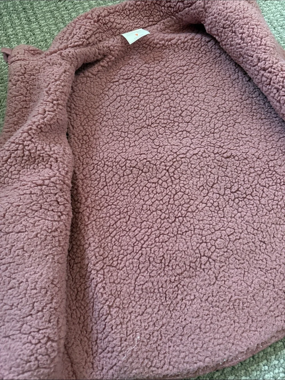 J.CREW crew cuts Girl's Pink Quilted Sherpa-Lined Vest